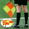 Professional Referee Flag Multi-color Waterproof Linesman Flags with Sponges Handle Issuing Flags Volleyballs Football Supplies 4