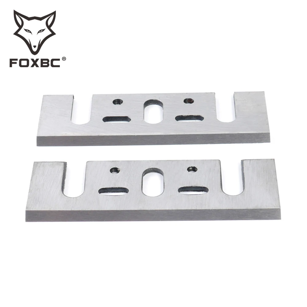 FOXBC 110mm HSS Planer Blade 110mm x 29mm x 3mm for interskol R-110/p110-01 Planer Knife Tool 4PCS woodworking tools planer blades