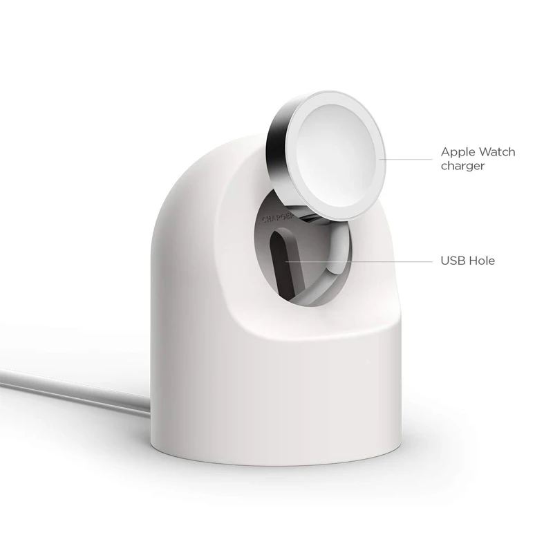 For Apple Watch Charger Stand iWatch Ultra/8/SE2/7/6/SE/4/3 49mm/45mm/44mm/42mm/41mm/40mm/38mm Durable Silicone Nightstand Mode