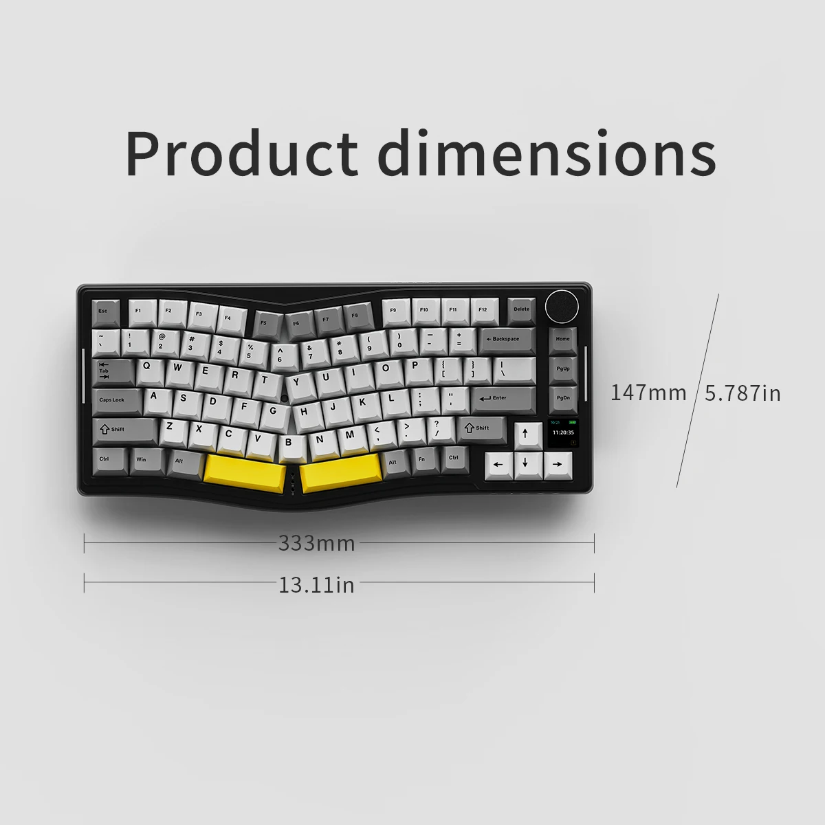 AJAZZ AKS075 キーボード アリス配列 AJAZZ AKS075 Mechanical Keyboard Customized Alice Ergonomic
