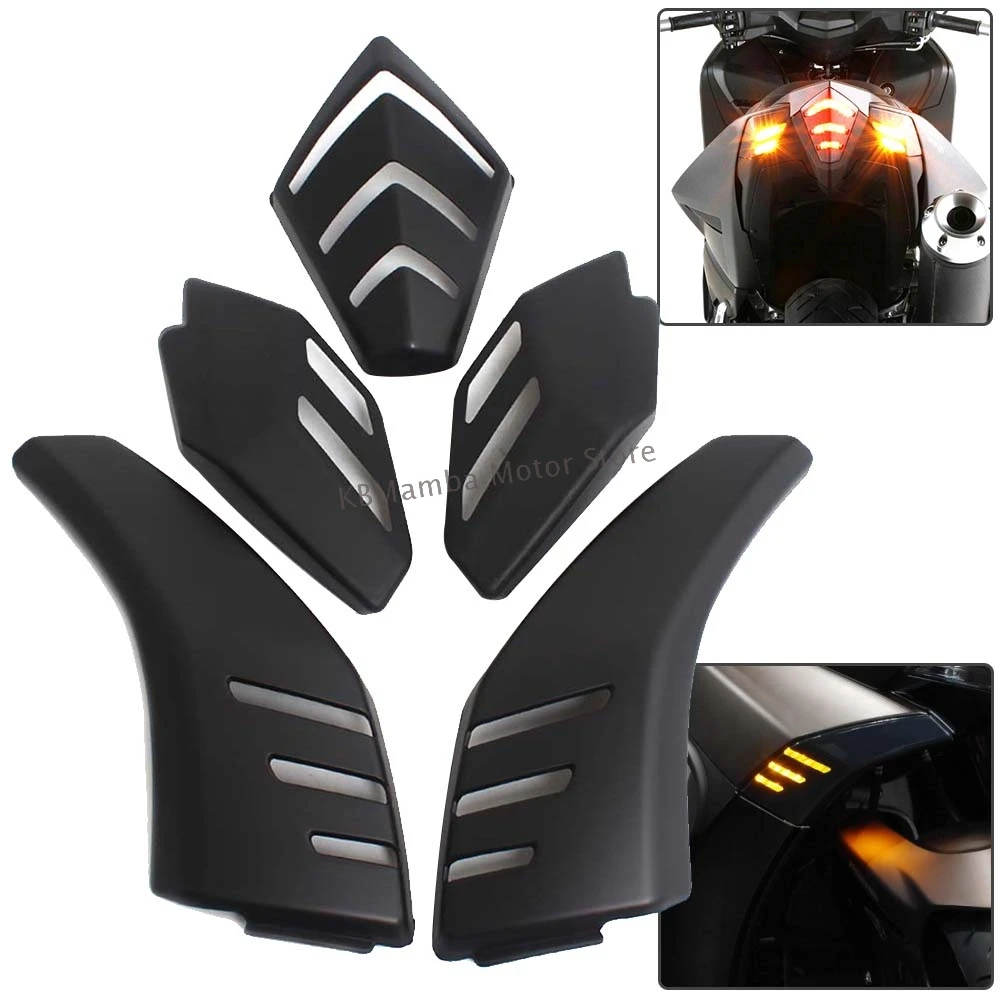 

Motorcycle Accessory LED TailLight Brake Lights Turn Signal Light Protector Grille Cover Kit For Yamaha TMAX 530 TMAX530 2012-16