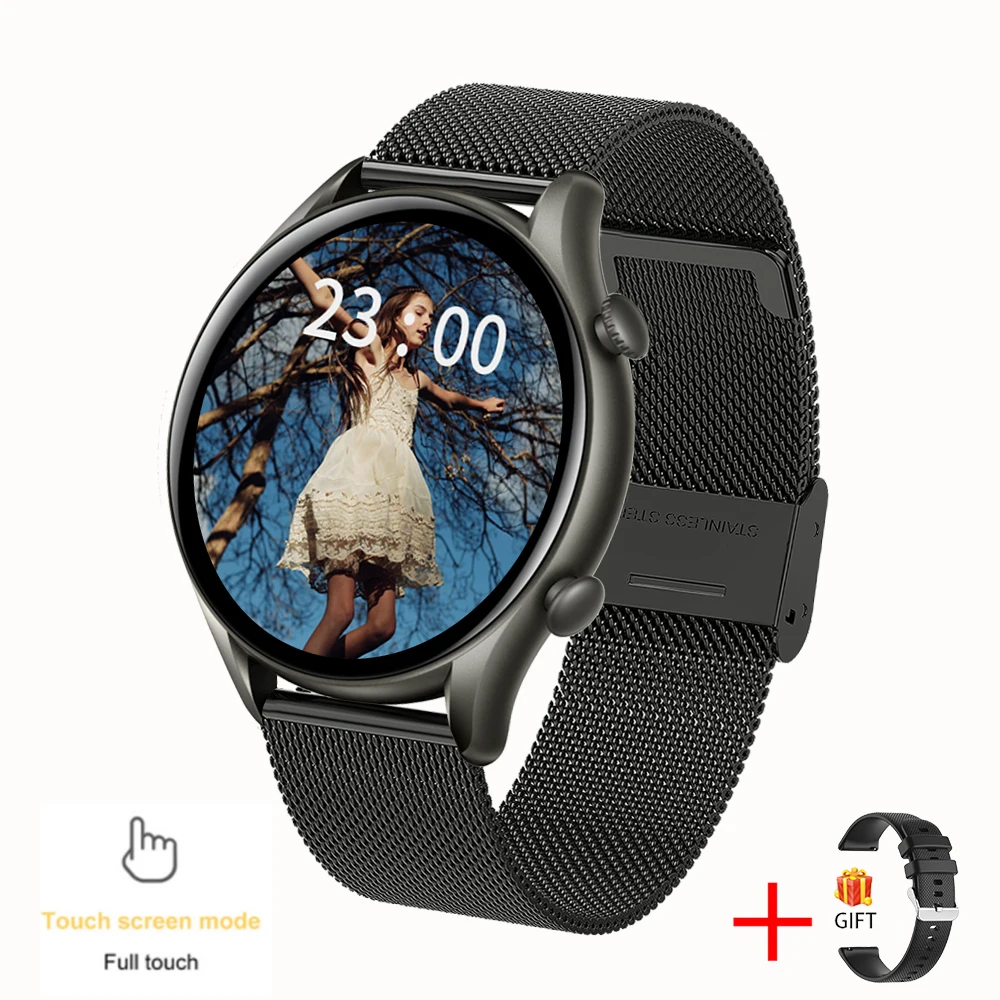 KALOSTE Smart watches Women Bluetooth call Heart Rate Sport Fitness Tracker clock Waterproof Ladies Smartwatch For Android ios 