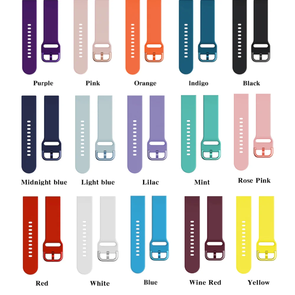 Silicone Replacement Watch Band (20mm/22mm) - Versatile and Durable