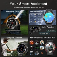 2025New For Men Women Outdoor Sport Smart Watch Men GPS Fitness Compass LED Flashlight 3ATM Waterproof BT5.3 Call Smartwatch - Image 2
