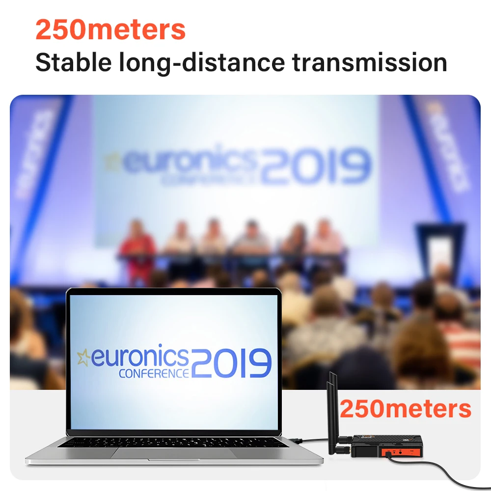 Transmissor de Vídeo Hdmi sem Fio e Kit Receptor 1080p Screen Share 250m Câmera Stb Ps4 pc para tv - Image 5