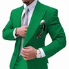 2 Pieces Men's Suits Mens Suit  Causal Slim Fit Prom Noble Champagne Grey Blazer Formal Business For Wedding Groom Tuxedos 6