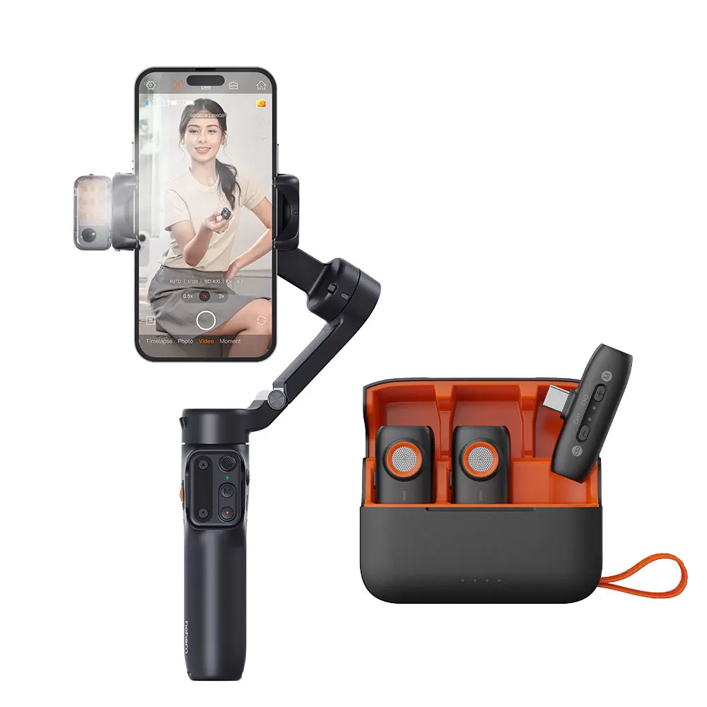hohem V3 スマートフォン スタビライザー「輸入品」 Hohem 公式 V3 スマートフォンスタビライザー Ai 顔追跡 3 軸