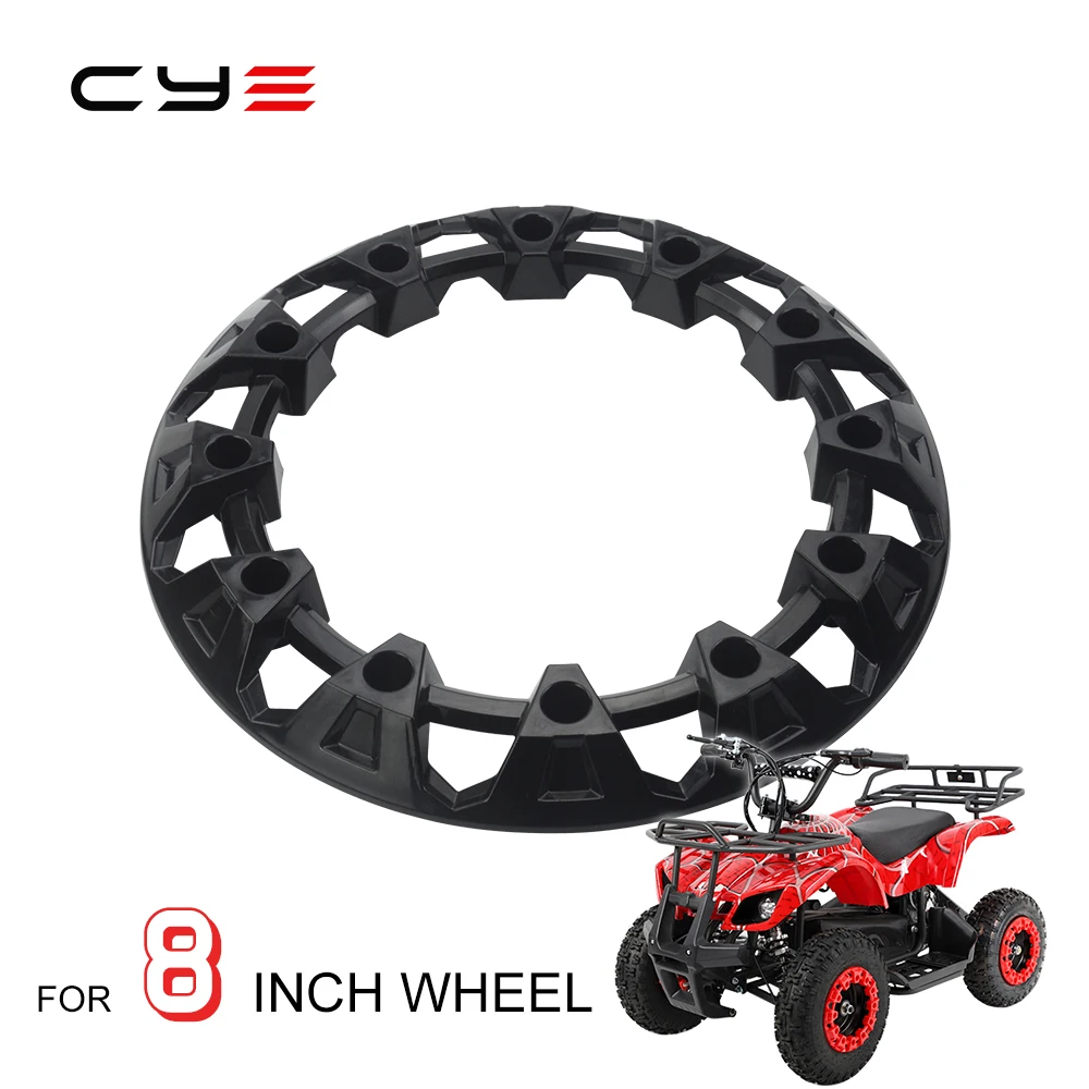 motorcycle modify wheel trim hub protection decor rim universal vehicle all terrain plastic cover fit atv 8inch tires 8