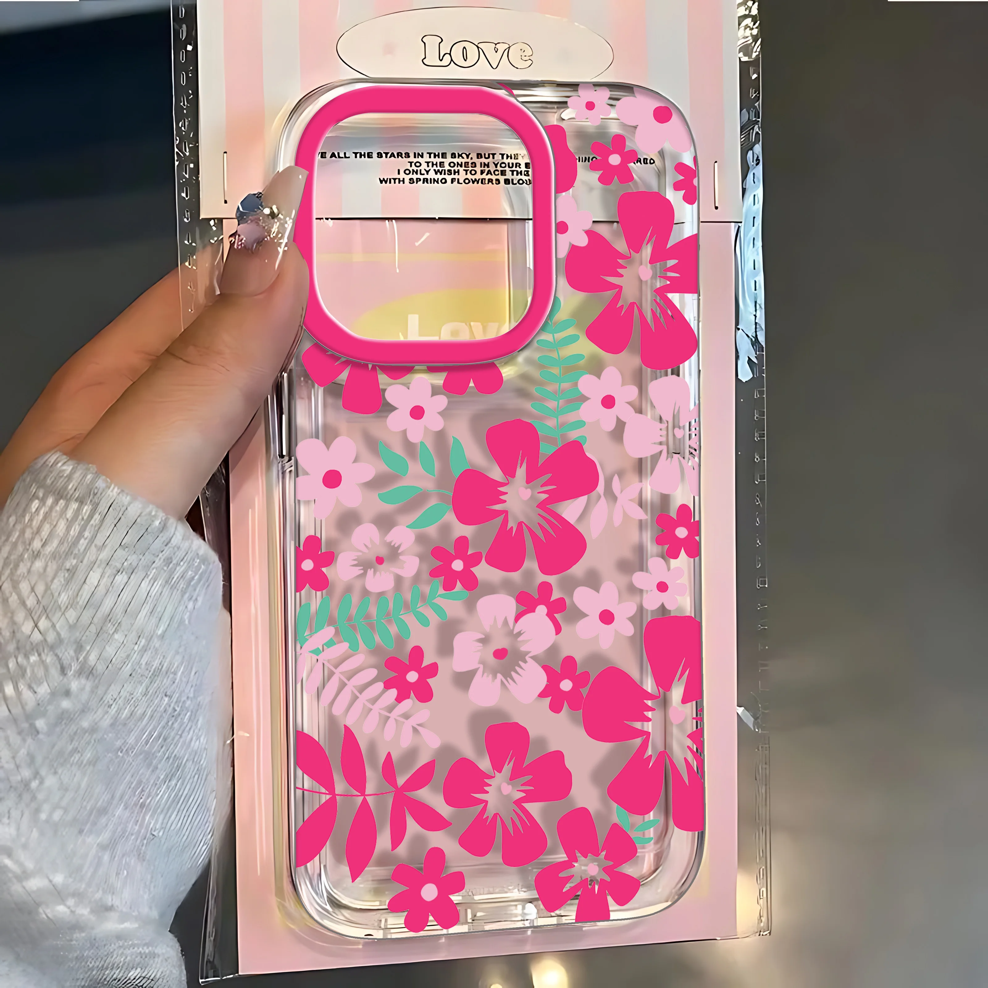 Vibrant Abstract Flower Design Phone Case - Artistic Protective Back Cover