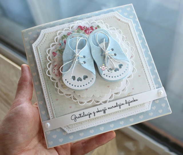 3 PCS Baby Congratulations Metal Cutting Dies - It's A Boy/Girl New Baby Dies For Scrapbooking, Cardmaking, Embossing, DIY Paper Crafts