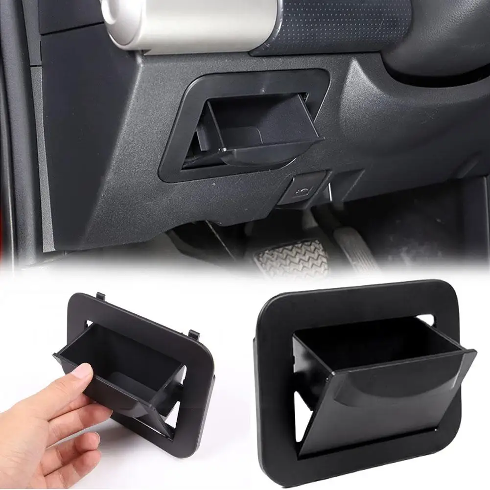 

For Toyota FJ Cruiser 2007-21 ABS Black Car Dashboard Car Driving hidden box Trim storage Box Storage Position Accessories N8L1