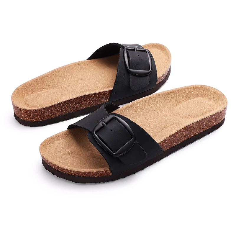 Women Casual Nonslip Beach Sandals Cork Footbed Slippers