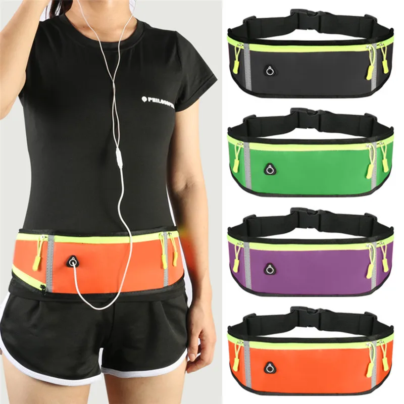 

Fitness Waist Pack Unisex Running Belt Waist Bag Waterproof Fanny Pack Wallet Women Pouch Belt Portable Phone Holder Gym