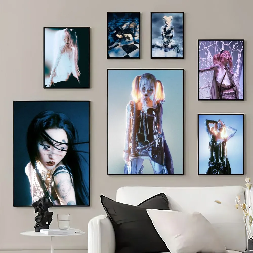 

singer y-yeule Poster Prints Wall Pictures Living Room Home Decoration