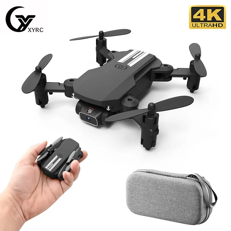 미니 드론 접이식 쿼드콥터 RC 드론 장난감, 4K 1080P HD 카메라, 와이파이 Fpv, 기압 고도 유지, 블랙 및 그레이, 신제품
