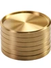 Pure Copper  Holder 1/5PCS Coaster Household Kungfu Tea Set  Brass Heat Insulation  Mat  Ceremony Accessories Home Decor 1