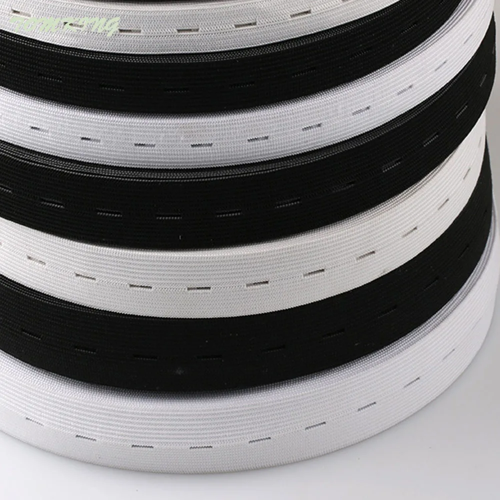 

New high quality black white 15mm 20mm 25mm 30mm cotton elastic cords for child baby pregnant woman DIY Accessories