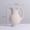 Ins Style Ceramic WhiteVase Decoration Spiral Vase Modern Home Decoration Flower Pot Vase Decoration Home Living Room Decoration 4