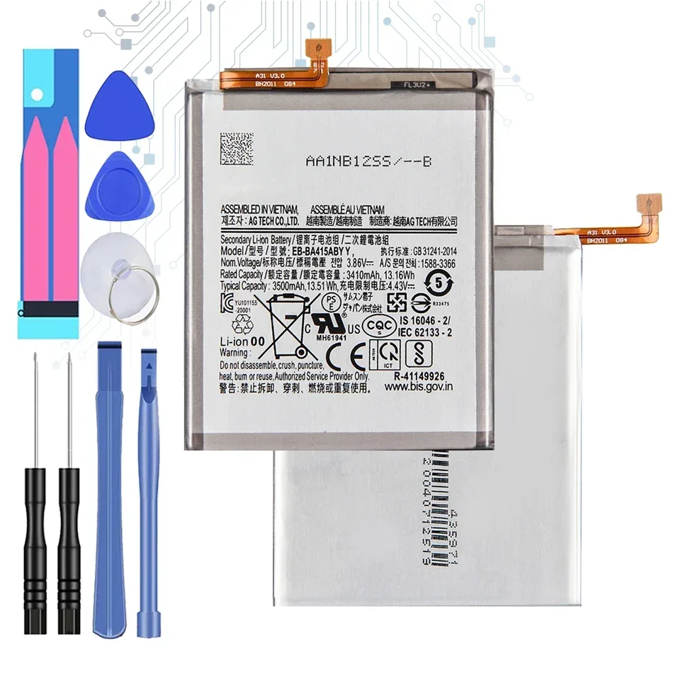 

EB-BA415ABY 3500mAh Мобильный телефон Аккумулятор для Galaxy A41 A415F