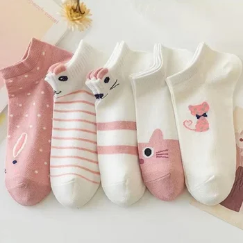 1pair Cute Cartoon Harajuku Cat Socks