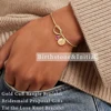 96713-a62c10.jpg Bracelets plaqués or 14 carats avec pierre de naissance initiale pour femmes, cadeau de proposition de demoiselle d'honneur, manchette avec nœud d'amour, cadeaux d'anniversaire