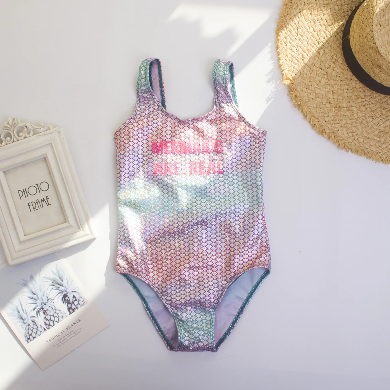Leaf Print Girls Kids One Piece Swimsuit Swimwear Falbala Bandage Children Bather Summer Kid Swimming Suit Monokini A256 One Piece Swimsuit Children Swimsuit Children Swimsuits