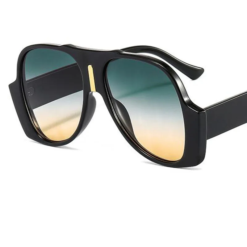Chic Black Oversized Designer Sunglasses for Women with Oval Lenses