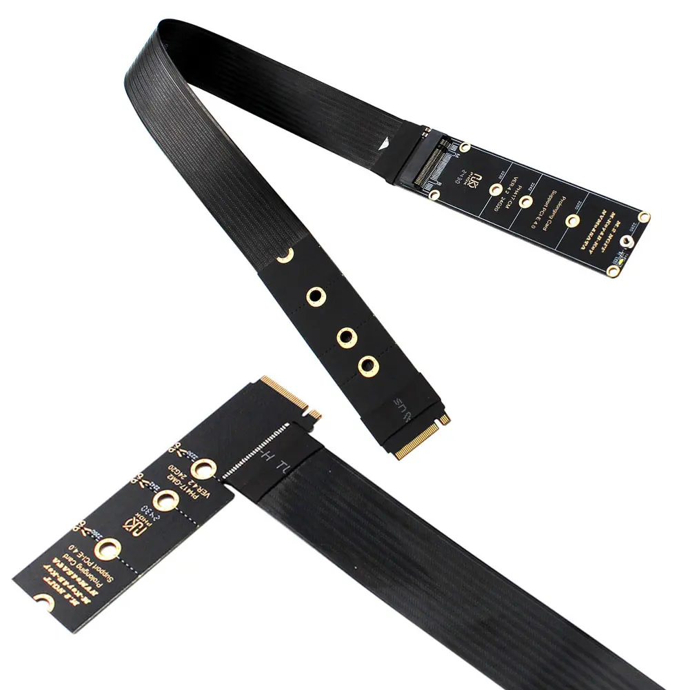 M.2 NVME NGFF M-Key SSD Extension Cable Support PCle4.0 M.2 NVME Extender Solid Drive Riser Card for M.2 2230 2242 2260 2280 SSD