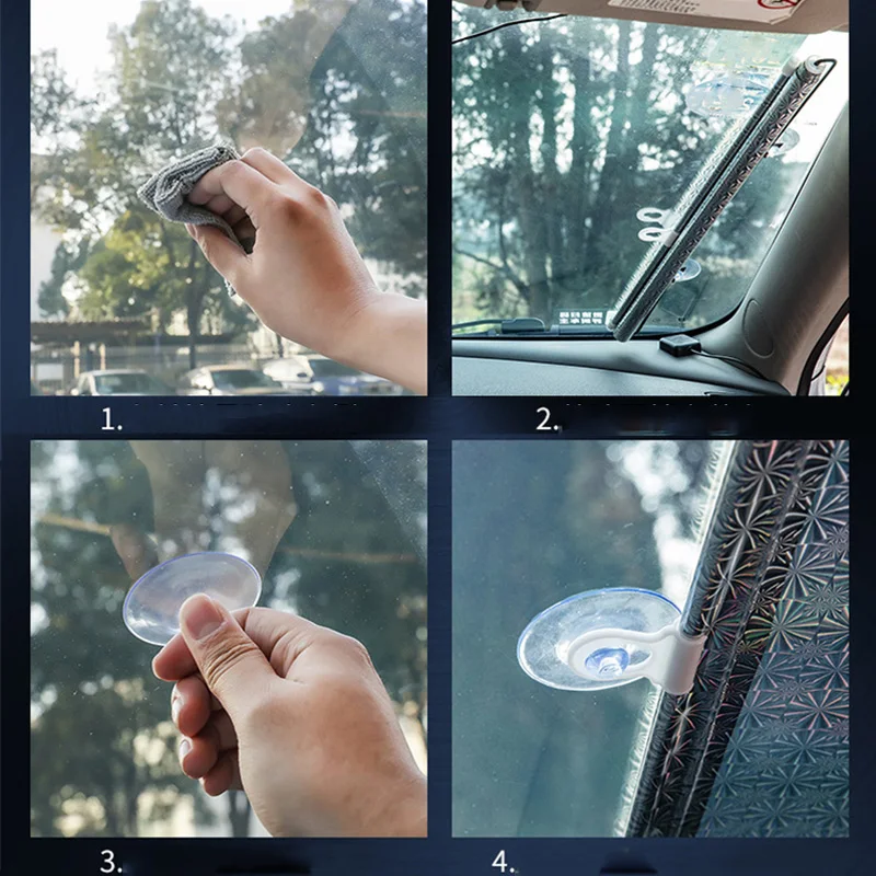 Automatische Rollladen Auto Sonnenschutz schwarze Punkte Wärme isolierung  UV-Schutz Auto Windschutz scheibe Vorhänge Schatten Autozubehör - AliExpress