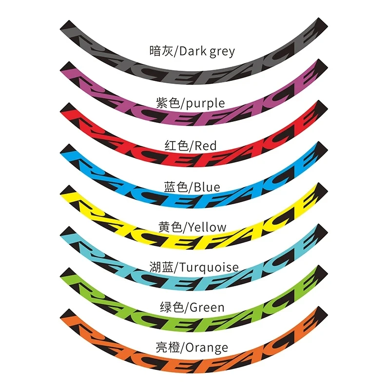 RaceFace ARC35 MTB Rim Stickers - Custom Wheel Decals