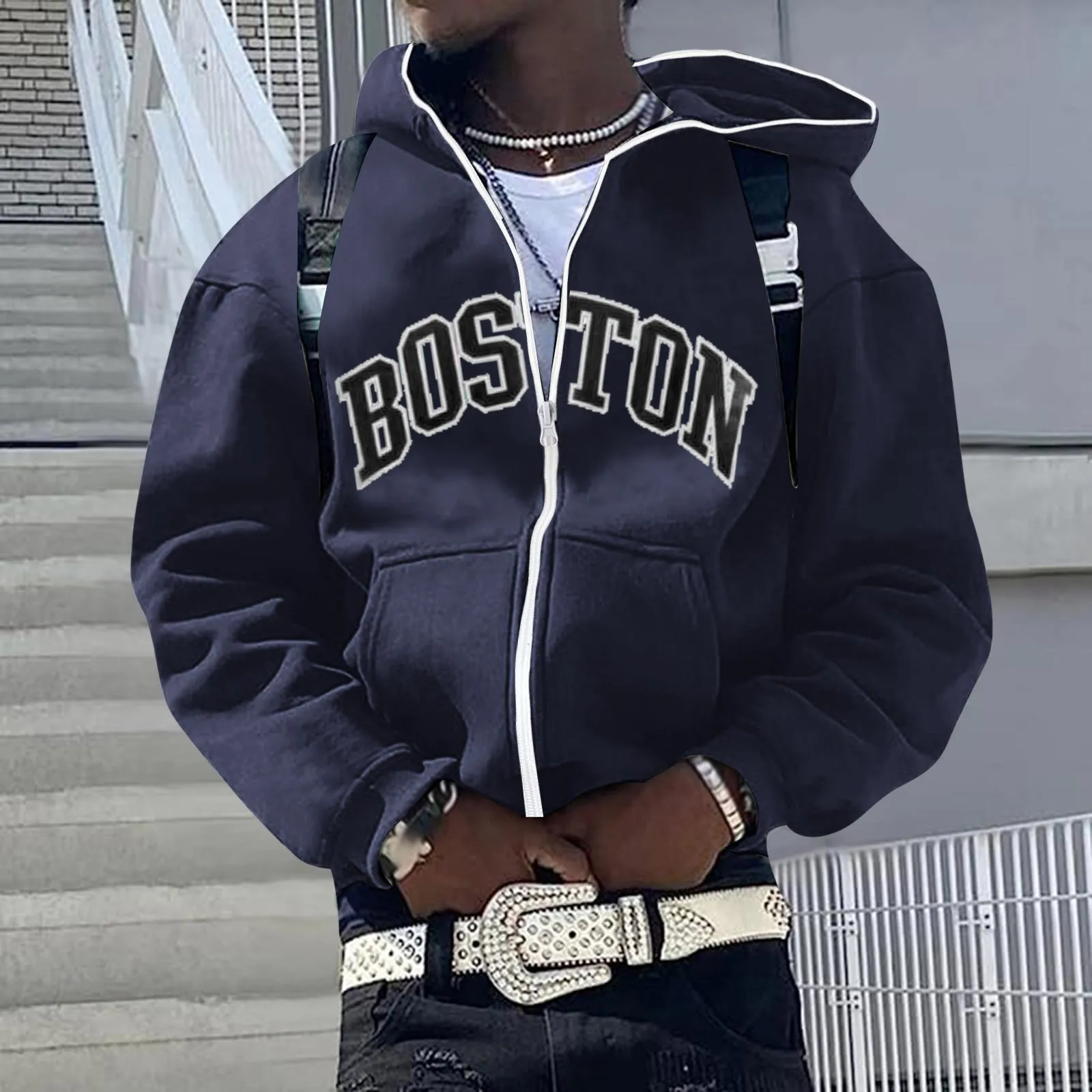 

Мужская толстовка на молнии мужской и женский свитер с капюшоном индивидуальная Европейская и американская вышивка повседневные Хип-хоп тапочки с капюшоном