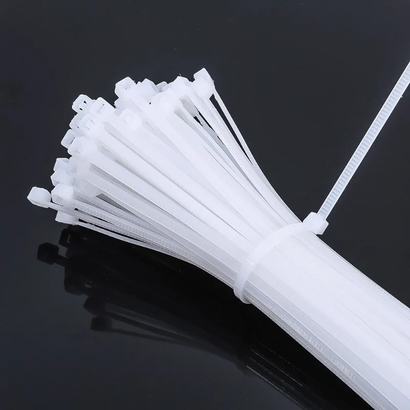 Description Picture 5 of item300/100Pcs Plastic Nylon Cable Tie Detachable Self-locking Cord Ties Straps Adjustable Cables Fasteners Home Office Organization