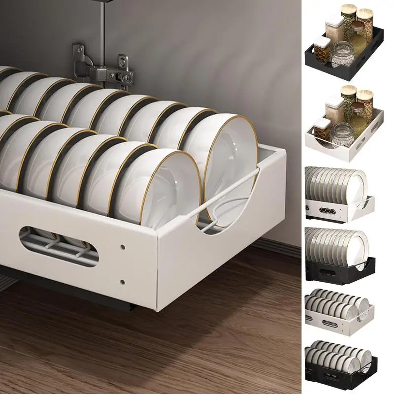 

Sliding Shelves For Kitchen Cabinets Sliding Shelf Storage Drawer-Type Pull-Out Rustproof Carbon Steel Kitchen Supplies Sliding