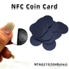 Black Ntag 215 Tags NFC Phone Available RFID Stickers Adhesive Label NFC Ntag215 Self-adhesive Tag 13.56MHz ISO14443A Sticker 3