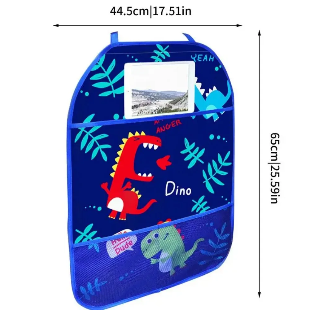 Car Back Seat Organizer Touch Screen Tablet Holder Automatic Storage Pocket Protector Travel Car Seat Organizer