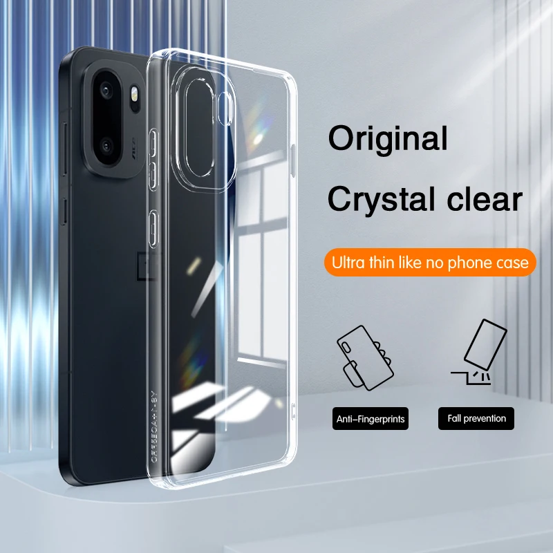 Ultrathin Clear Silicone Phone Case - Transparent TPU Back Cover