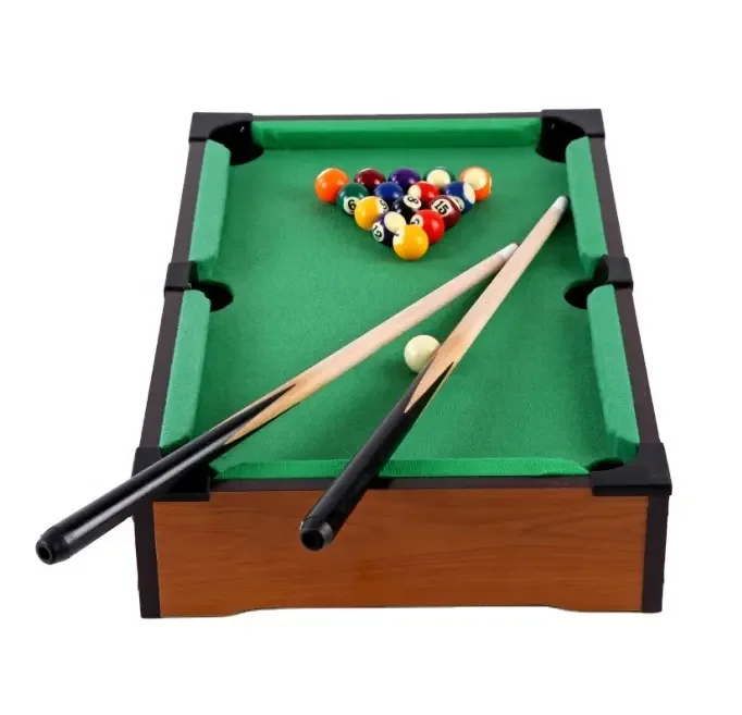 Popular Table Toy Mini Tabletop Wooden Pool for Kids Playing Table Game Billiards Pool
