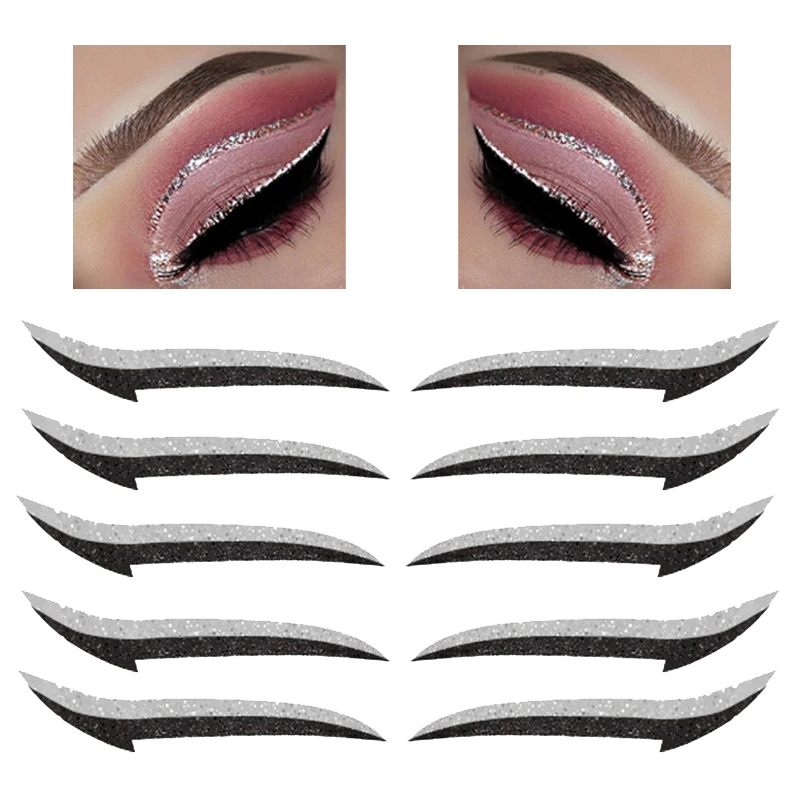 10Pcs Gray Eyeliner