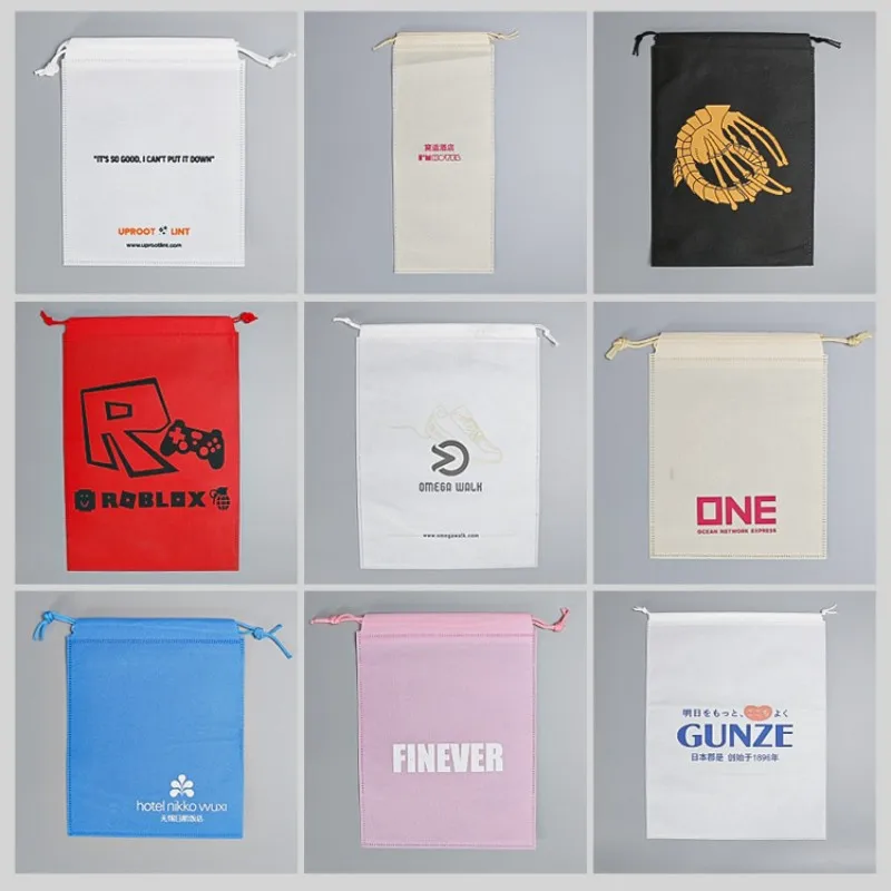 StoBag Non-woven Drawstring Bags Shoe Clothes Storage Fabric Reusable Pocket Travel Organizer Pouches Custom Logo(Extra Fee) 5