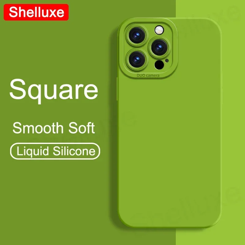 Premium Liquid Silicone Square Soft Case - Shelluxe Series