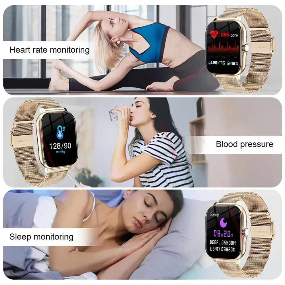 2026 2.01'' HD-display Oproep beantwoorden en plaatsen Berichtvoorbeeld Sportmodi Zelfkiezer Weersvoorspelling Smartwatch voor mannen en vrouwen_voghion.com