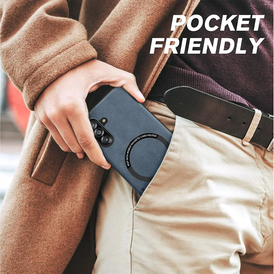 Magnetic Retro Soft Leather Phone Case