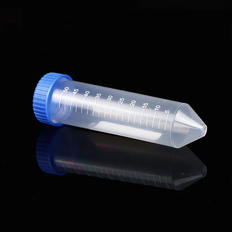 10pcs 50 Ml Plastic Screw Cap Sharp-bottom Centrifuge Tube with Scale Independent Centrifuge Tube Laboratory Accessories centrifuge tube
