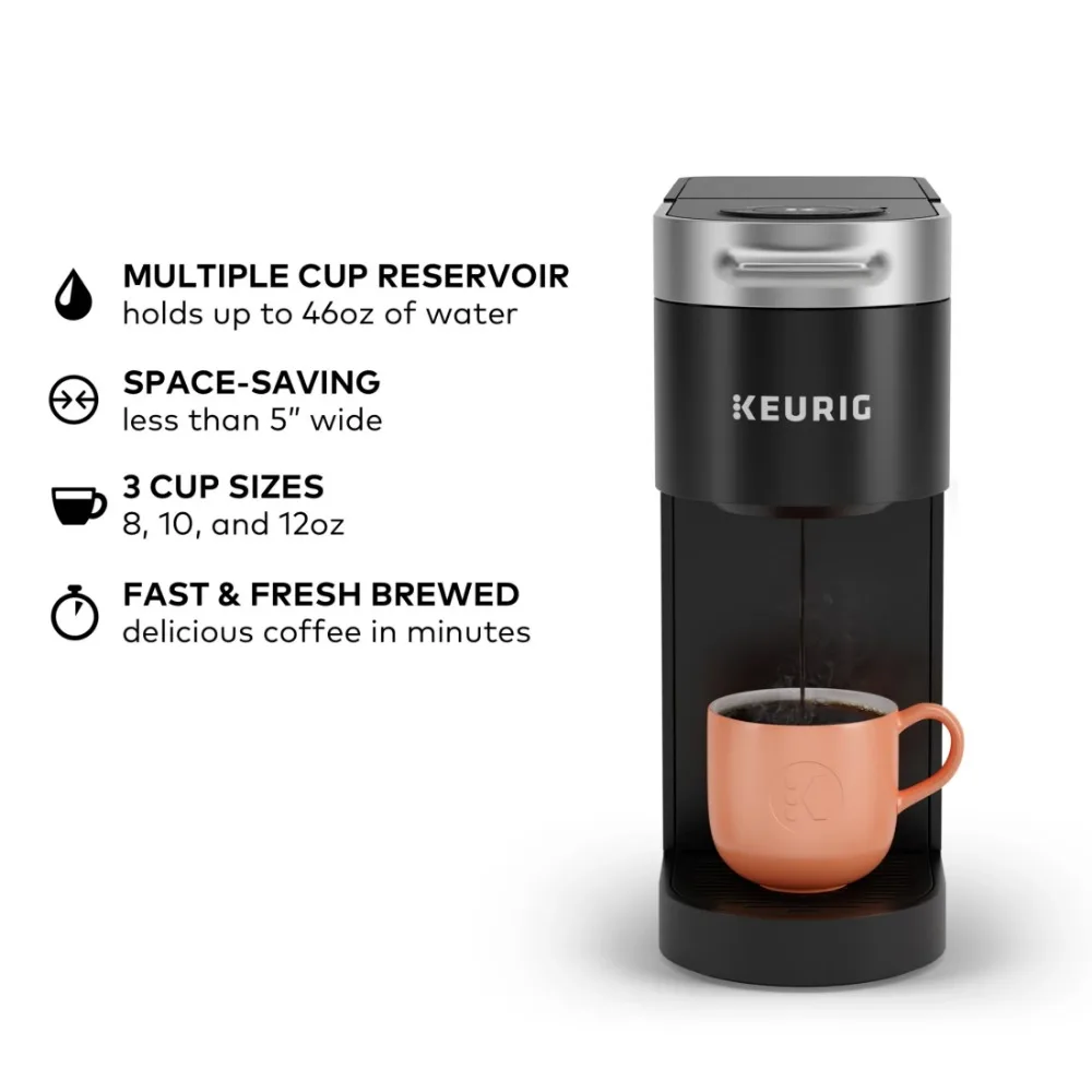 Black Single Serve K Cup Pod Coffee Maker 4