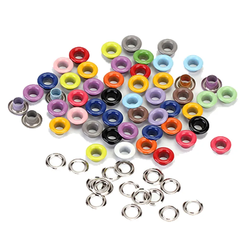 60sets 4mm Inner Diameter Color Spray Paint Air Eye Button Rivets