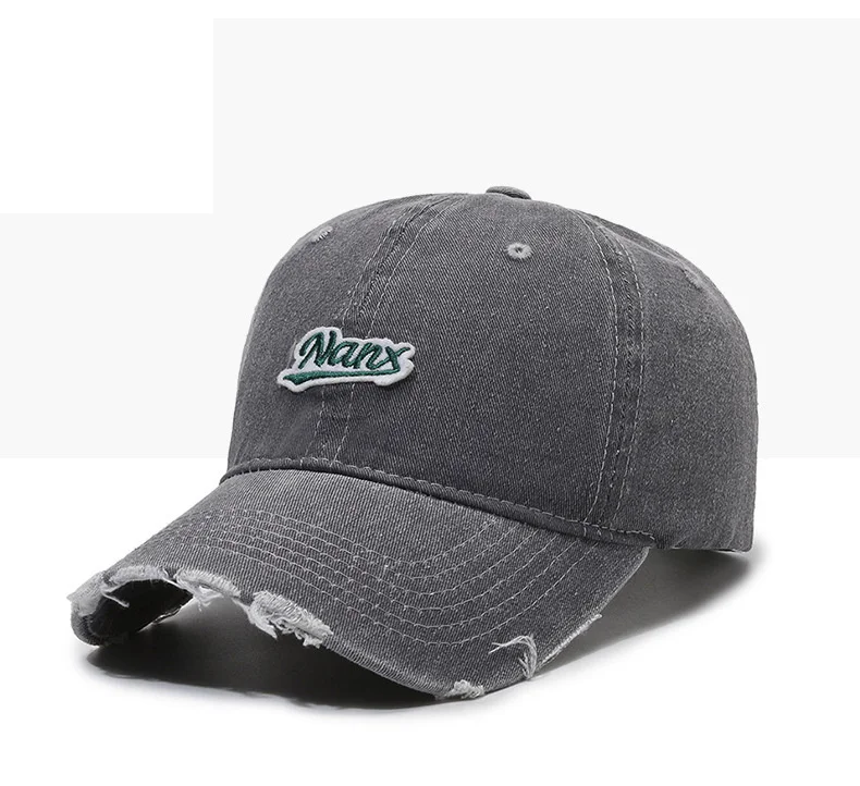 Cappellino da baseball uomo stile coreano vintage distressed_voghion.com