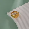 1PC Stainless Steel Mens Nugget Ring Hip Hop Fashion Jewelry Gifts 3