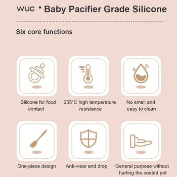 سيليكون الخبز مجموعة كعكة كريم ملعقة مكشطة المطبخ المنزلية خفق البيض الشواء فرشاة زيت أداة لوازم المطبخ - Image 5