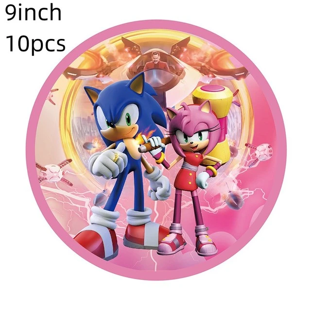 Super Sonic Balloons Anime Sonic Birthday Banner Cake Topper Baby