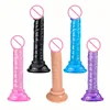 Realistic Dildo Anal Masturbator Sex Toys for Couples Crystal Jelly Dildo Suction Cup Penis Thrusting Dildo Phalos for Women Hot 1